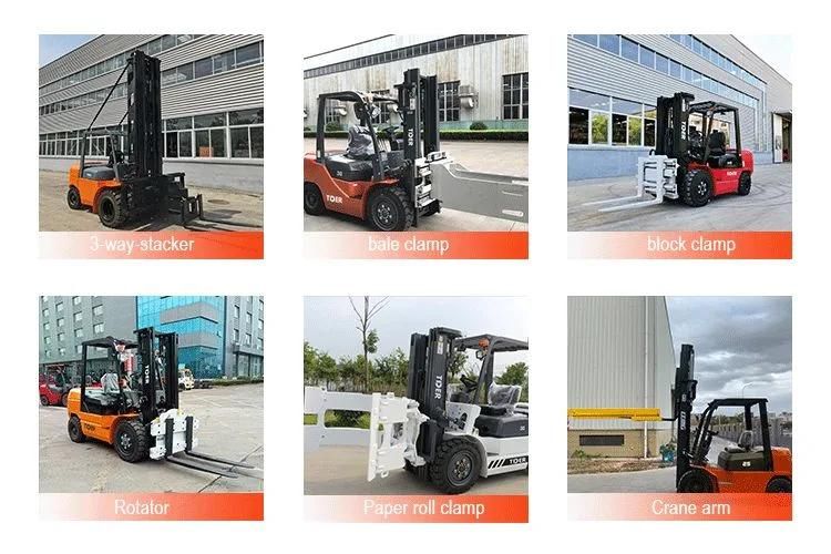 Solid Tires, Side Shift, Three Stage Mast, etc Forklift Fd50