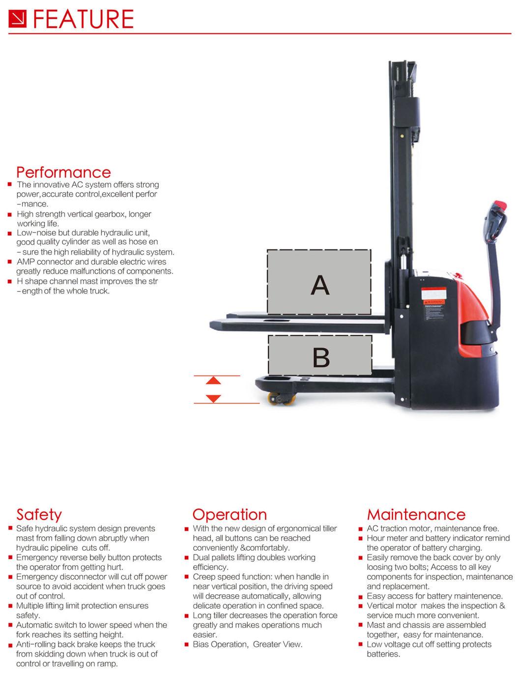 0.8ton New Condition Electric Pallet Stacker (ES08-WAi)