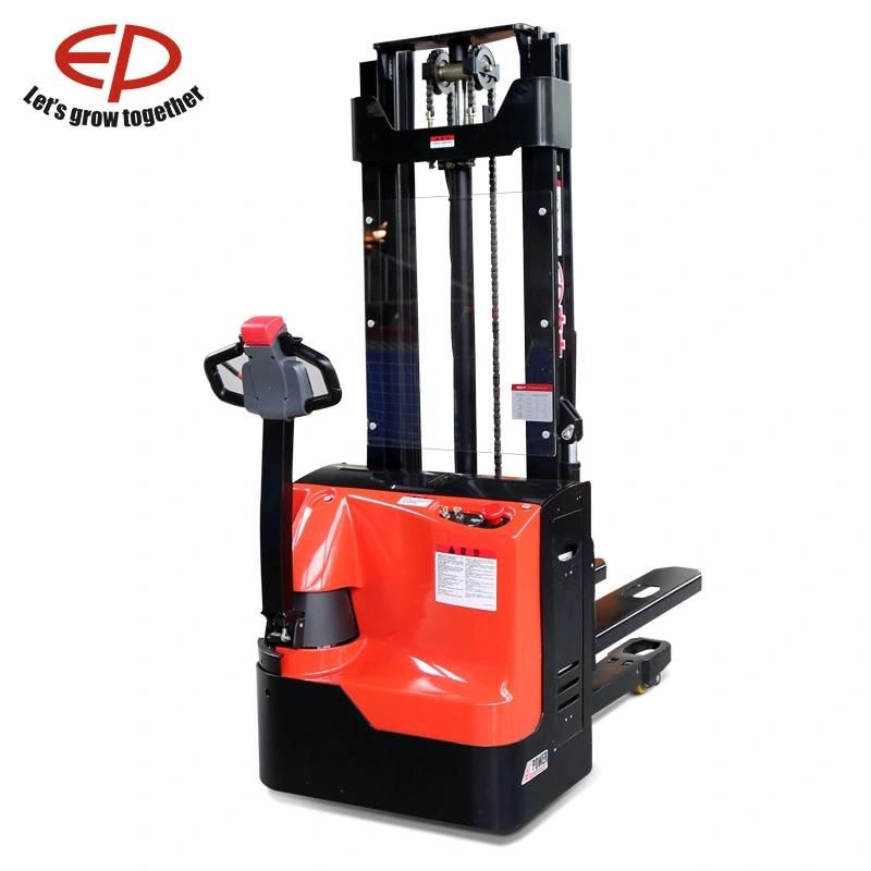 1.2t Long-Tiller Design Doubles Working Efficiency Electric Stacker