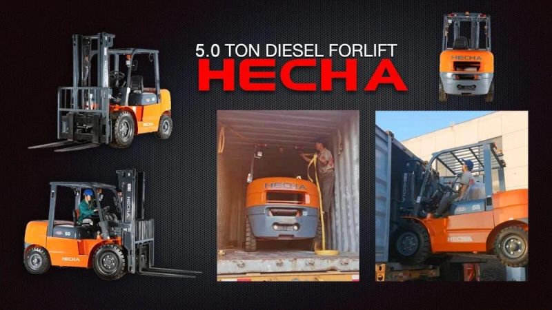 Hecha in Stock Factory Price Euro 3 Euro 5 EPA Diesel Forklift Truck 2 Ton 3 Ton 5 Ton 7 Ton 8 Ton 10 Ton 12 Ton Forklift with Japanese Engine Side Shift and CE