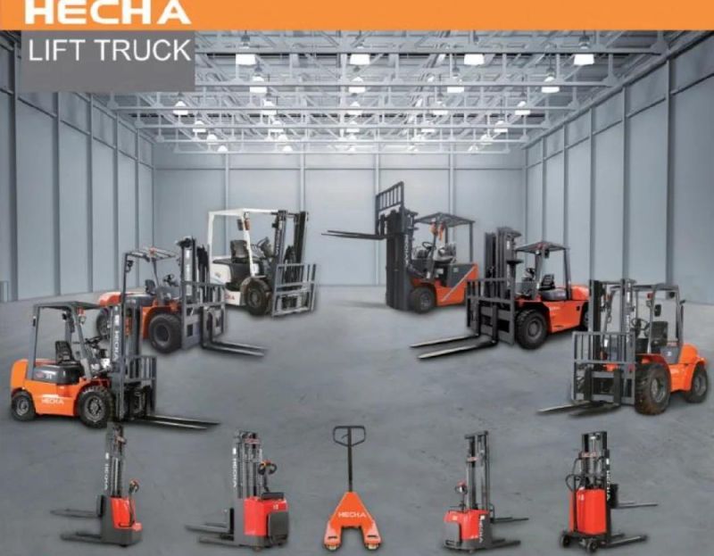 Brand New Hecha 2.5 Ton Diesel Forklift with Solid Tire Side Shifter