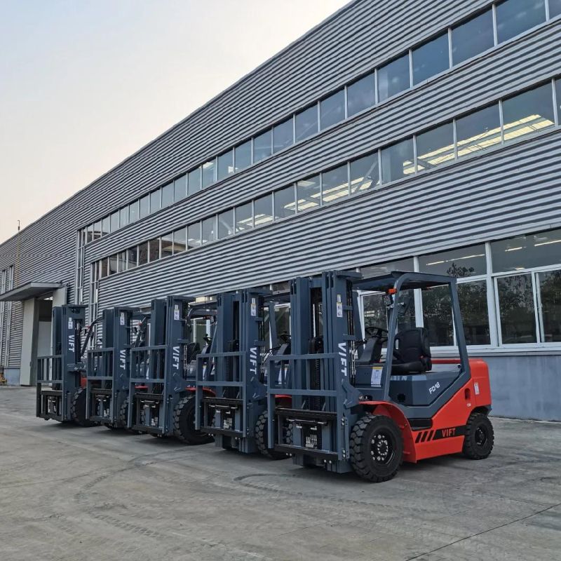 China Factory Supply 2ton 2.5ton 3ton 3.5ton Diesel Forklift with 4.5m Container Lifting Height