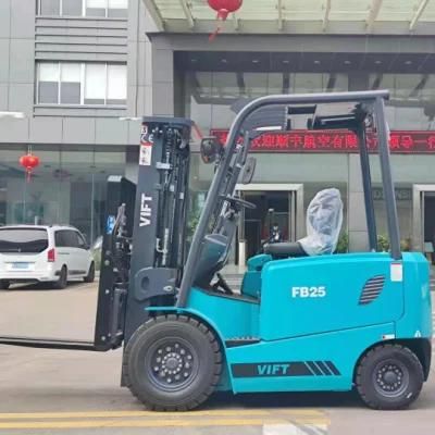 Hot Selling 2.0 2.5 Ton 5500lbs Mini Electric Forklift Truck with Smart Charger for Free