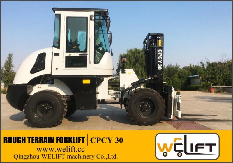 Welift 3.0t Rough Terrain Forklift 4WD off Road Forklift