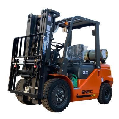 3 Ton Gas/Gasoline/LPG/Petrol Forklift with Fork Positioner