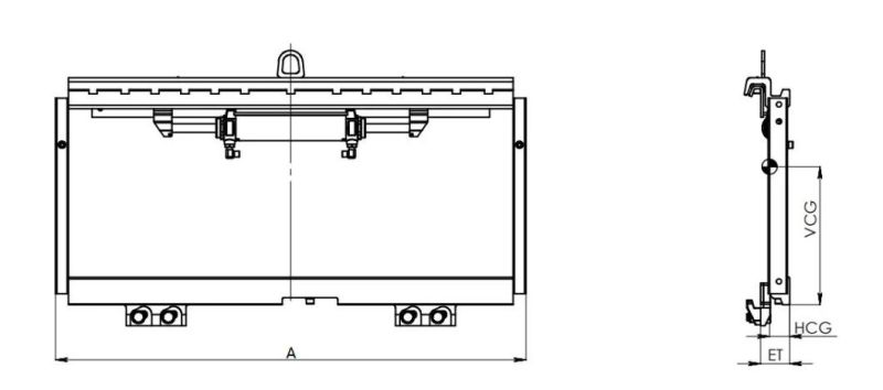 Forklift Attachment Sideshifter for Telehandler and Forklifts