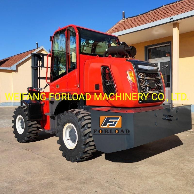 Forload Brand 3.5tons Diesel Forklift, 3.5tons 4WD Forklift Truck, 3500kgs Lifting Machines Price