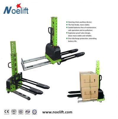 High Lift 1.3m 0.5t Portable Self Loading Stacker for Cargo