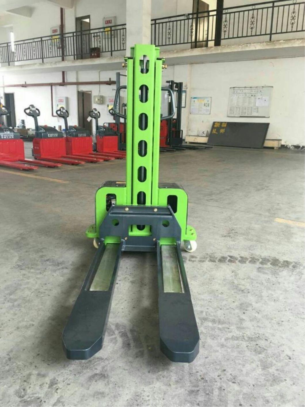 500kg Loading Capacity Self Loading Electric Forklift Stacker