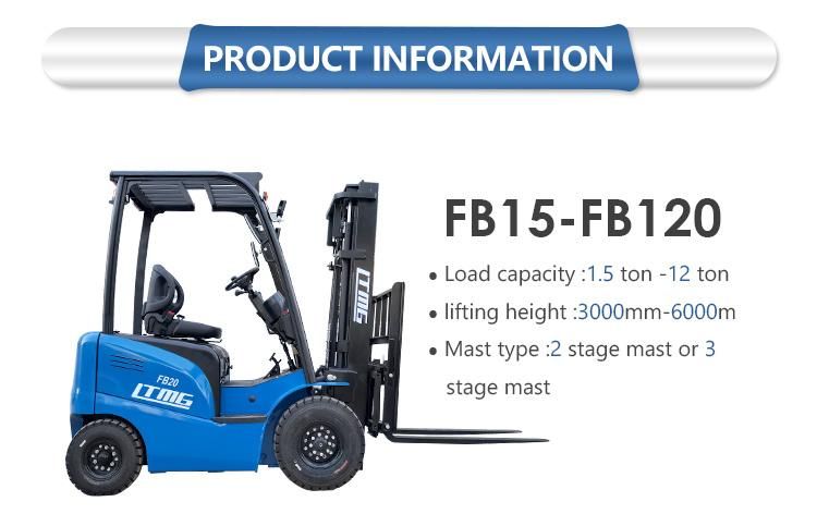 Ltmg Battery Forklift Operated 4 Ton Small Electric Forklift with CE for Sale