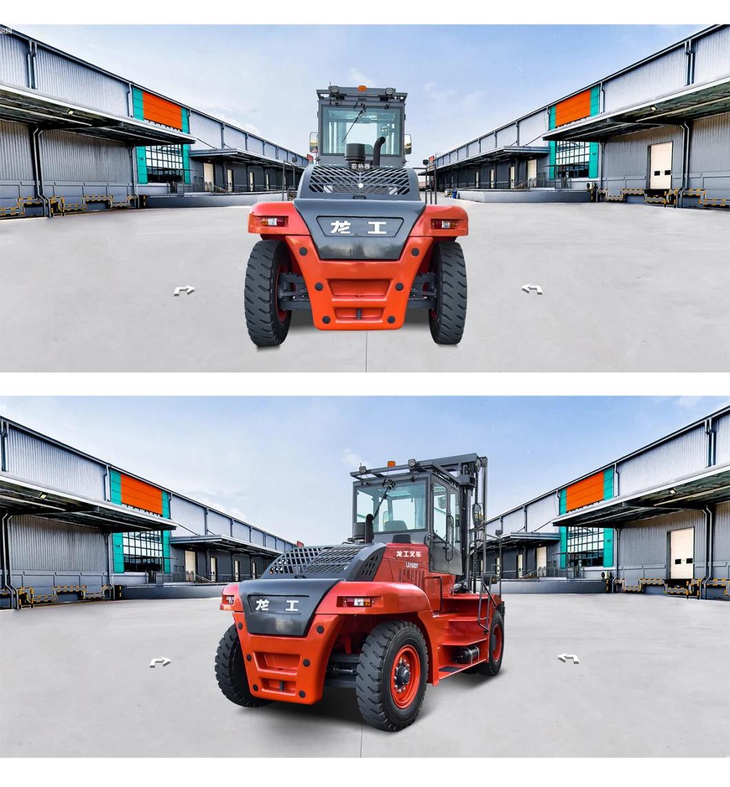 High Quality Construction Machinery 12 Ton Diesel Forklift for Lifting Materials