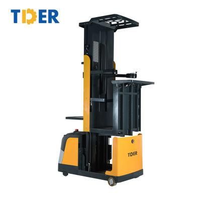 New AC Motor Warehouse Electric Aerial Order Picker Low Profile
