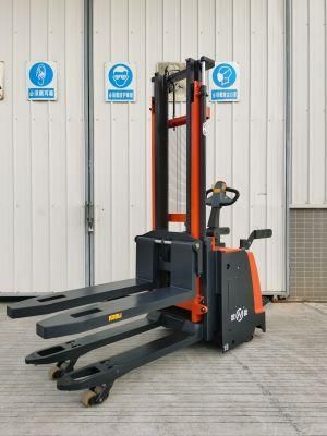 1t - 5t Adjustable Onen Stand-on Driving Fork Lift Truck Stacker