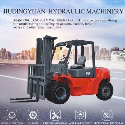 Hot Sale 5 Ton Diesel Forklift Machine for Sale with Attachments Mini Forklift Small Diesel Forklift