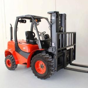 3t Rough Terrain Forklift Cpcd30y Diesel Forklift Powered Pallet Truck