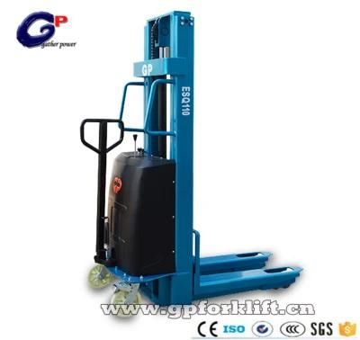 Gp High Quality and Hot Sale Semi-Electric Stacker with 1000kg Load Capacity (TA10T)
