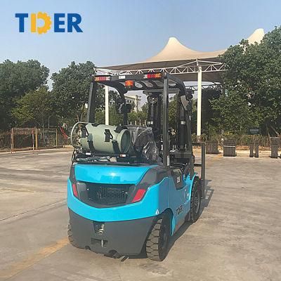 New 1.5-10 Ton Tder Gasoline/LPG Dual Fuel Forklift Gas Fg15, Fg25, Fg30, Fg35, Fg40, Fg50, Fg60, Fg70, Fg80