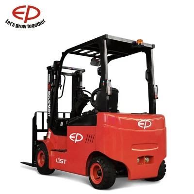 1500kg Capacity Four Wheel Electric Forklift with Li-ion Battery