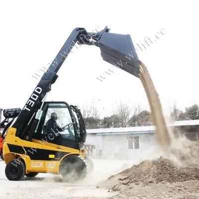 Forklift Telehandler with CE 3 Tons 4m Lifting Power Telescopic Forklift