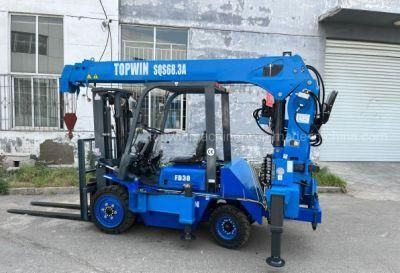 3 -6ton Folding Boom Forklift Fly Jib Crane