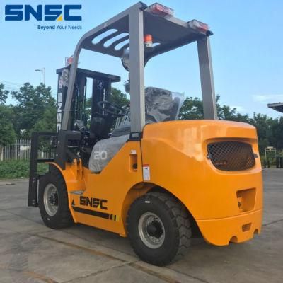 6m Lifting Height Mast 2ton Diesel Forklift Snsc China