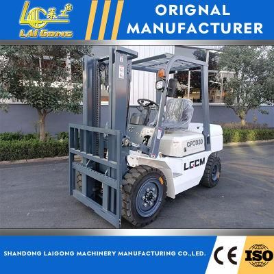 Lgcm Four Wheels Electric Diesel Gasoline LPG Terrain Rough Fork Lifter Truck Forklift