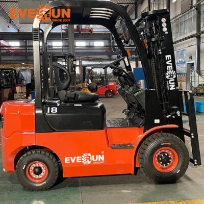 Everun Small Manual Forklift Diesel Operated 1800kg Erdf18 Forklift