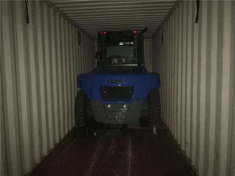 Forklift Slippers 10 Ton Heavy Forklift Shipping Container Forklift with Full Free Mast