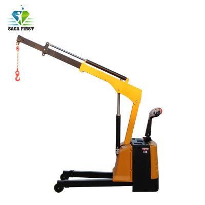 700kg 1000kg Hydraulic Full Electric Cargo Pick up Workshop Crane with CE