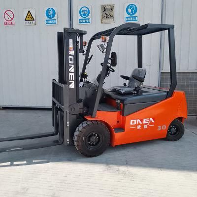 Electric Adjustable Jiangmen Fork Lift Truck 4 Wheels Forklift Cpdd