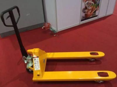 Haizhili Factory 685 Overall Width 2500kg Manual Hydraulic Hand Pallet Truck Jacks