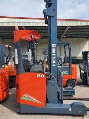 Heli 1.6t 1.8t 2t 3t 5t 1.5t Mini Stand-up Type Forklift Electric Reach Forklift Cqd20