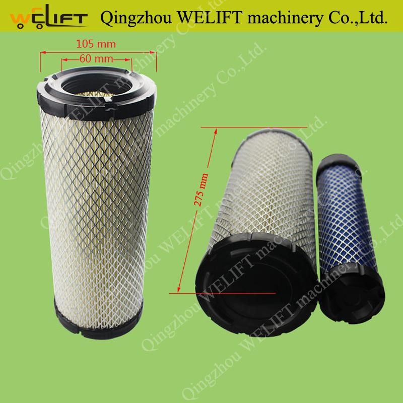 Forklift Spare Parts Air Filter K1027 Filter for Forklift Part Klx-20801-03351