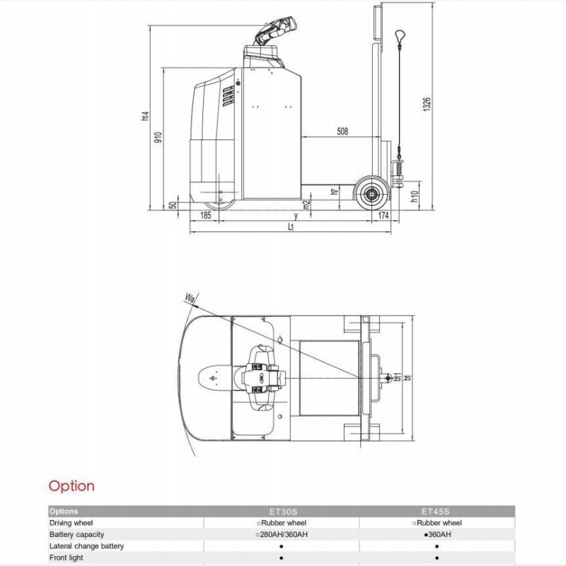4.5 T Top Class Electric Towing Tractor