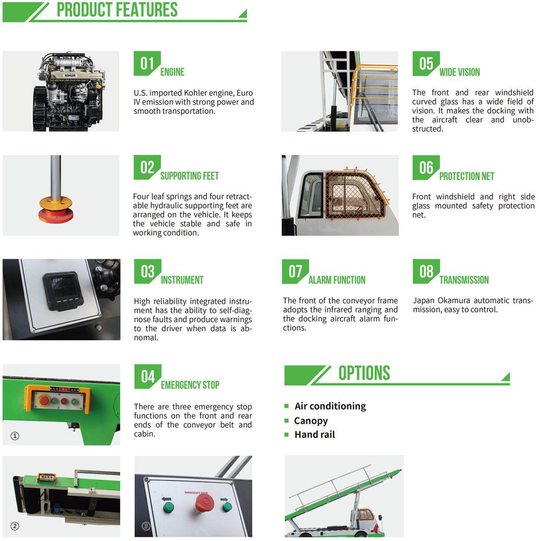 Hot Sale Airport Baggage Conveyor Belt Loader