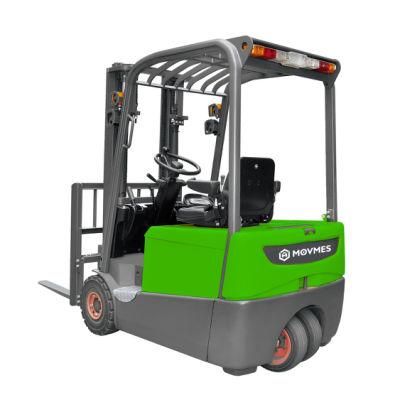 Hot Sales 3 Wheels Battery Dual Traction Motor Electric Forklift with Large Capacity Roll out Lead-Acid Battery