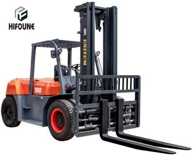 Factory Price Unitcm 10 Ton Heavy Forklift with Side Shift