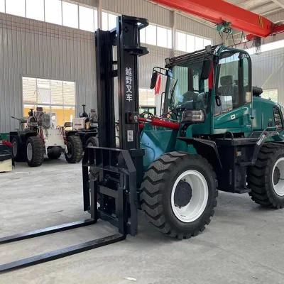 High Efficiency 3.5ton Cross-Country Diesel Forklift with Best Service