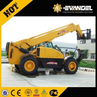 Brand 14m Lifting Height Telescopic Forklift Xt670-140