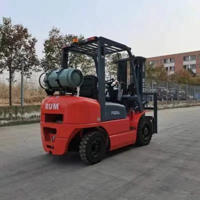 Rum 2.5 Ton Fg25L Gasoline Gas Dual Fuel LPG Forklift