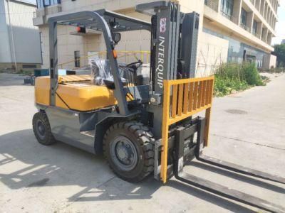 Four Wheel 4.5 Ton/5 Ton Diesel Forklift Truck with Side Shift