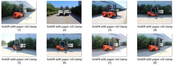 3t 3.5t 5t 7ton Diesel Forklift Truck with Paper Roll Clamp