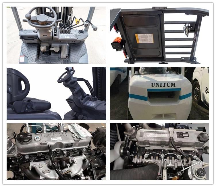 China Hifoune Factory 3 Ton Hydraulic Transmisson Mini Diesel Forklift Truck