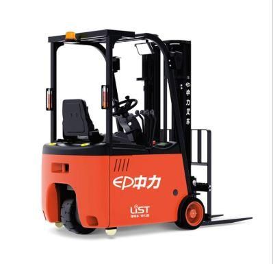 CE Approved 3 Wheels Lithium Battery Pallet Truck Fork Lift with Solid Tire for Sale