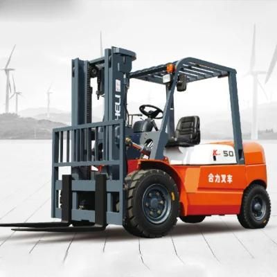 China Cheap Price Heli Forklift 4t 5t Forklift Truck Price in Port