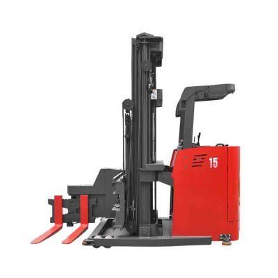 China Supplier Mima Vna 1000kg 1500kg Electric 3 Way Forklift with 10m Height