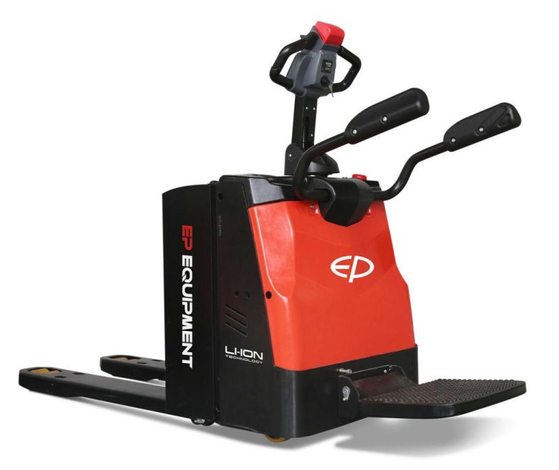 2000kg Capacity Stand on Drive Electric Pallet Truck with Lithium Battery
