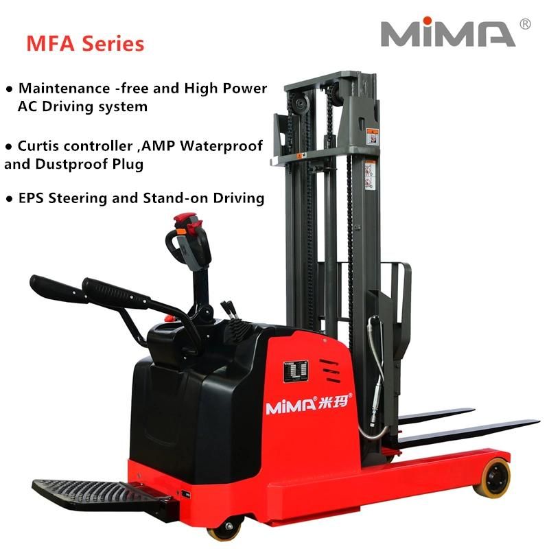 Smaller Passage 1500kg Reach Truck with AC Motor Mfa