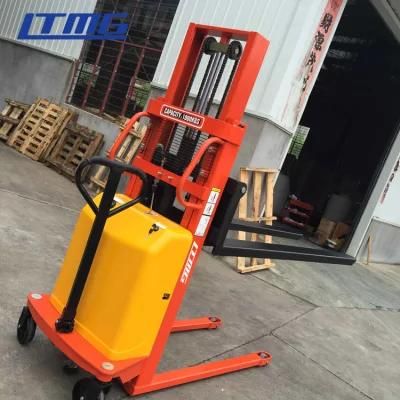 Cheap Price Semi-Electric Ltmg Truck Small Half-Electric Semi Electric Pallet Stacker Forklift