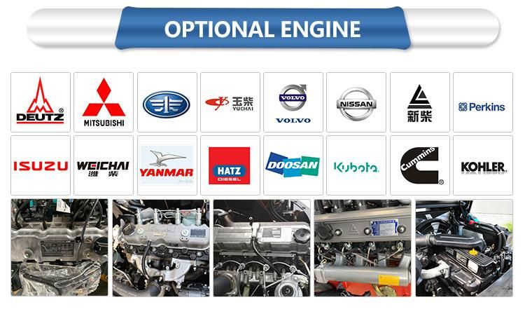 Ltmg 7ton 8ton Diesel Forklift with Optional 6m Lifting Height